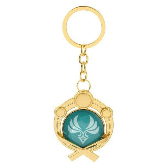 Genshin Impact Figure Inazuma Vision Keychain - Eye of God Luminous Keychain Hot Game Project Cosplay Pendant Keyring Accessory