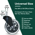 thumbnail image 4 of The Office Oasis Original Rollerblade Office Chair Wheels (As Seen On PBS) - Set of 5, 4 of 6