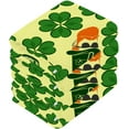 thumbnail image 4 of Coolnut St. Patrick's Day Hats Clover Washcloths 4 Pack, Highly Absorbent Soft Cotton Fingertip Towels for Bathroom, Kitchen, Gym, Spa, Home Decor, 12 x 12 Inch Washcloth Gift, 4 of 7