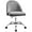 Dark Grey, variant on Furniwell Office Chair Armless Cute Desk Chair Modern Adjustable Swivel Padded Teddy Velvet Vanity Task Computer Chair Home Office Desk Chairs with Wheels (White)