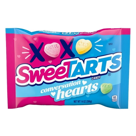 SweeTARTS Valentine's Day Conversation Hearts Candy, 14 oz Bag