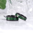 thumbnail image 3 of King Will DARGON 8mm Green and Black Celtic Dragon Tungsten Carbide Ring Wedding Band for Men Women Polished Finish Beveled Edge Comfort Fit Size 9, 3 of 8