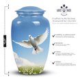 thumbnail image 2 of Dove In Garden - Ashes Urns Human Remains - Urn For Cremation Ashes - 10 Inch - Large - Cremation Urn For Adults -Funeral Cremation Urns For Ashes - Large Decorative Urn, 2 of 5