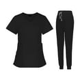thumbnail image 3 of Esquirla Nurse Work Clothing Nursing Uniform Top and Pants Scrub Quick Drying S, 3 of 8