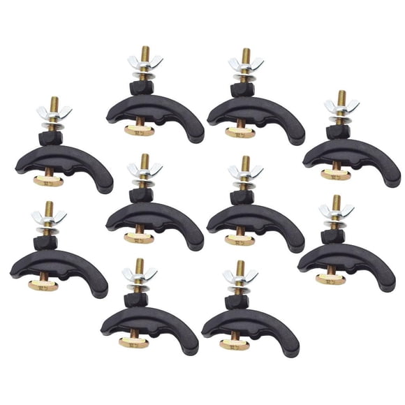 10x Fresadora CNC Piezas de de Grabado de Abrazadera Fijación Fijación Ptina Enrutador para Ranura en T de Trabajo Macarena Abrazadera de placa de prensa arqueada