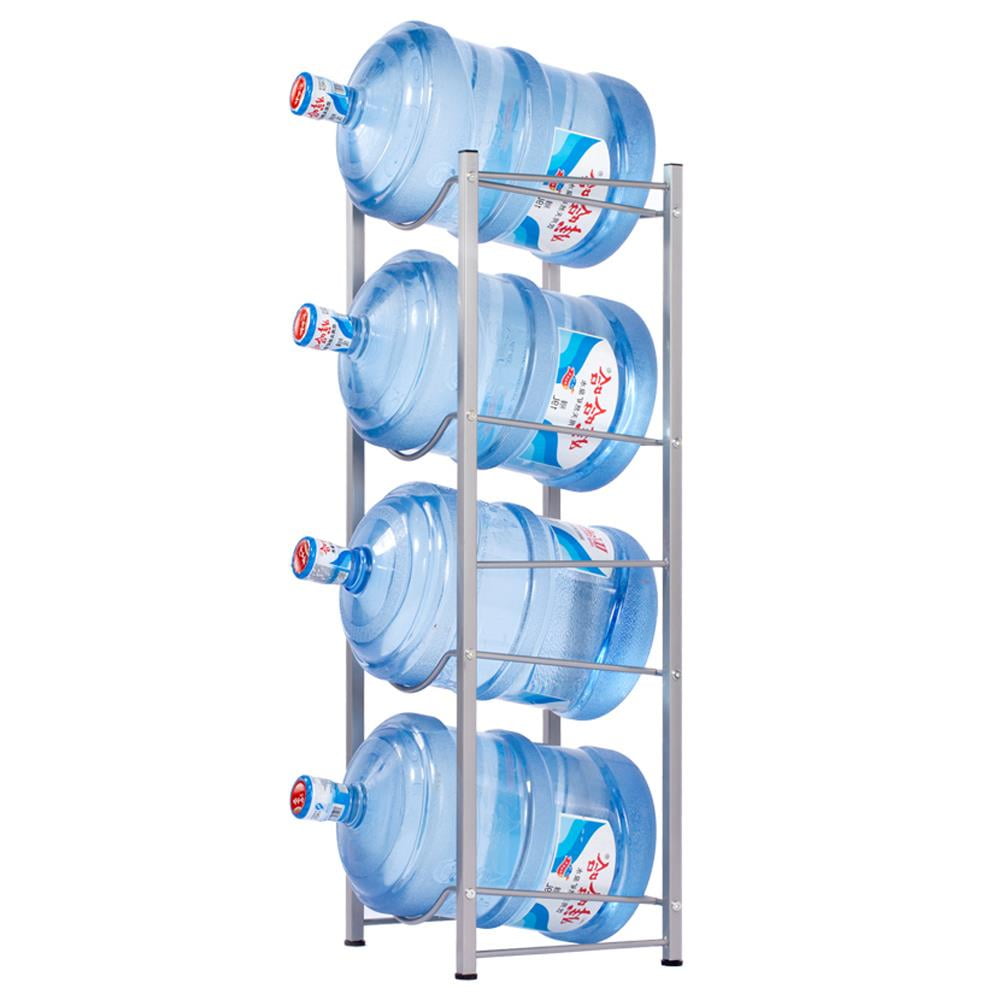 Zimtown Water Bottle 4 Tier Cabby Rack, 5 Gallon Water Bottle Storage Rack