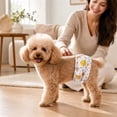 thumbnail image 6 of Dog Belly Band Diapers, Washable Reusable Dog Diaper Cover, Halloween Spooky Season Printed Dog Apparel, Waterproof Breathable Polyester Fabric, Adjustable Hook and Loop Closure, 6 of 6