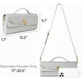 thumbnail image 4 of CAILDANL Woven Purse for Women Evening Clutch Woven Leather Handbags Crossbody Bag Formal Evening bag, 4 of 7