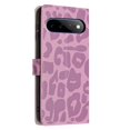 thumbnail image 3 of Leather For Google Pixel 11 Pro XL 6.8-inch Leopard Print Wallet Case, With Card Holder,Wristband,Magnetic Clasp Kickstand Folio Cover,Purple,For Pixel 11 Pro XL, 3 of 6