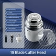 thumbnail image 2 of Electric Shaver with Dustproof Cover Sharp Detachable Blade Long Battery Life One-Button Use Accurate Shaving Dual Purpose USB Rechargeable Mini Shaver Business Trip Use, 2 of 8