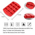 thumbnail image 5 of Silicone Brownie Pan with Dividers - 2 Pack 12-Cavity Non-Stick Silicone Molds for Brownie Bites, Fudges and Minecraft Cakes, 5 of 8