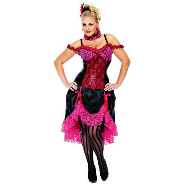Madame Can Can Costume - Adult Plus size Costume - Walmart.com ...