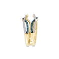 thumbnail image 4 of Blue & White Cubic Zirconia Guard Wrap Ring In 14k Yellow Gold Over Sterling Silver, Ring Size-7, 4 of 8