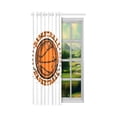 thumbnail image 2 of MKHERT Cool Basketball Design Window Curtain Living Room,Bedroom Window Drapes 52x84 inch, 2 of 3