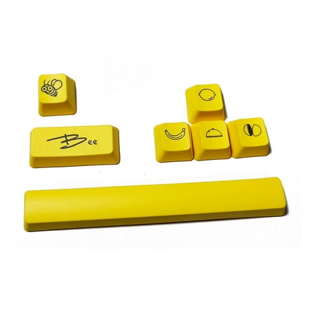 

7Keys Little Bee PBT 6.25U Space Esc Enter Arrow Keycap Dye-Sub Keycap for Cherry MX Mechanical Keyboard Gaming Player