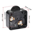 thumbnail image 2 of Interruptor de lámpara de puerta de armario interruptor momentáneo normalmente cerrado 110-250V 2A negro, 2 of 3