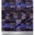 thumbnail image 1 of Soimoi polyester Crepe Fabric Text & Sacred Geometry Galaxy Print Sewing Fabric Yard 52 Inch Wide, 1 of 3