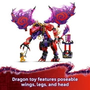 LEGO NINJAGO Thunderfang Dragon of Chaos Building Toy for Kids Ages 8+ Dragon Rising Playset with 6 Minifigures and Poseable Dragon Figure - Birthday Gift Idea for Boys and Girls - 71832