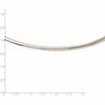 thumbnail image 2 of 14K White Gold Jbsp's 4mm Domed Omega Necklace (18 X 4) Made In Italy 1247-18, 2 of 5