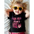 thumbnail image 1 of on My Mom's Last Nerve" Boys' Cotton T-Shirt - Double-Sided Graphic with Bold Pink & White Print, Casual Crew Neck, Short Sleeve, Summer Tee, Machine Washable, ' Clothing, Summer Wear | Bold Grap, 1 of 7