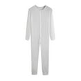 thumbnail image 2 of "Men's One Piece Long Johns Night Pajama", 2 of 5