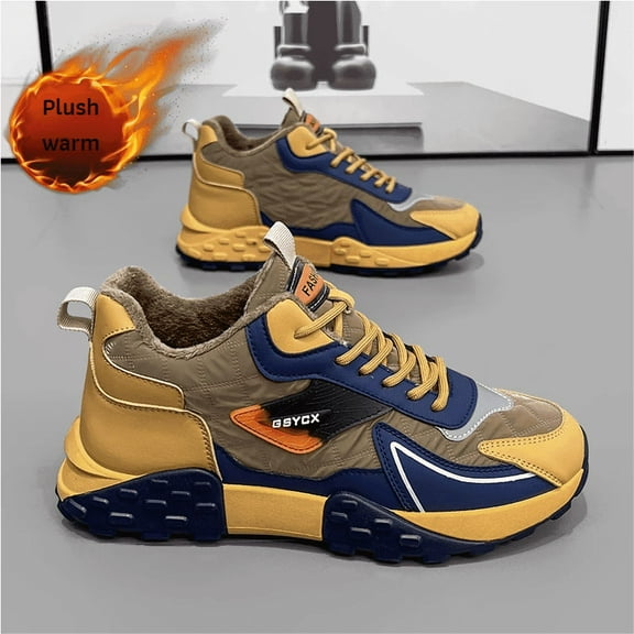 Stylish Winter Trainers for Teens & Adults | Warm Fur Lined Waterproof Athletic Sneaker | Anti-Slip Platform Sole for Outdoor Activity