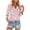 Pink 2, variant on FAHXNVB Womens Tops 3/4 Length Sleeve Summer V Neck Shirts Loose Fit Casual Floral Printed Basic Tunic Tops Blouse 2025