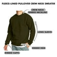 thumbnail image 2 of 3-Pack Men's Crew Neck Fleece-Lined Pullover Sweatshirt (S-2XL), 2 of 4
