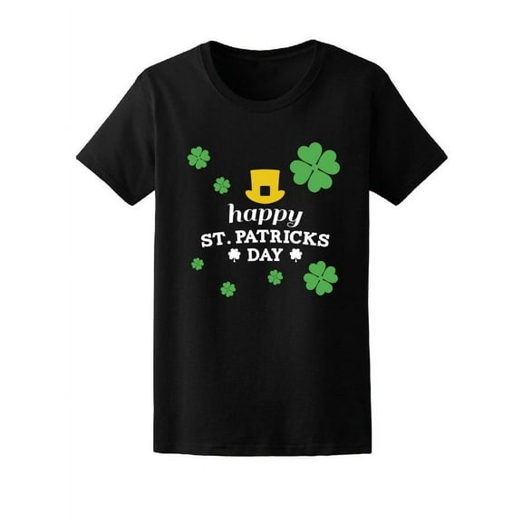 Smartprints Mens Graphic Tee - Happy St Patricks Day Clovers - Regular Fit 100% Cotton