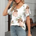thumbnail image 4 of Usted Es Más Que una Camisa de Puntuación de Prueba, Cuello en V de Manga Corta Suelta, Camisa para Mujeres, 4 of 7