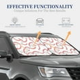 thumbnail image 4 of Naloa Baseballs 2 Piece Foldable Car Sun Shades, Car Windshield Sunshade, Front Window Sunshade for Car, Truck, SUV - Small, 4 of 7