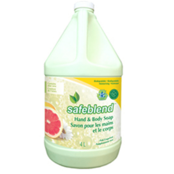 Safeblend, Hand & Body Soap, Grapefruit, 4L