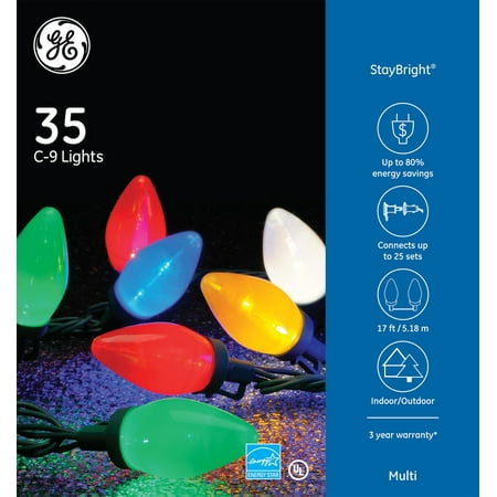 StayBright C9 35CT LED Christmas Light String Set
