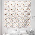 thumbnail image 1 of Animals Tapestry, Pattern Chickens Hatching Flowers and Heart Motifs Image Colorful Composition, Fabric Wall Hanging Decor for Bedroom Living Room Dorm, 5 Sizes, White Multicolor, by Ambesonne, 1 of 1
