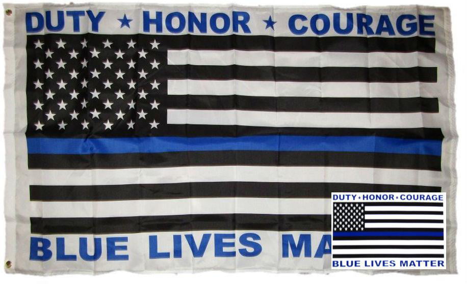 3x5 USA Police Blue New Mexico State 2 Pack Flag Wholesale Set Combo 3'x5' 