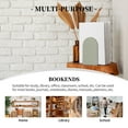 thumbnail image 7 of Pofeuu Leaves Print Large Bookend Hold Heavy Books- Wood Bookends for Heavy Books Heavy Duty Book Ends Wood Bookends for Office Desk Non-Skid, 7 of 7