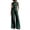 Green, variant on Szluipve 2 Piece Sets for Women Contrast Stitch 2 Piece Outfits Sleeveless Round Neck Crop Tank Top & High Waist Wide Leg Long Pants Elegant Casual Matching Set with Pockets Dark Gray S