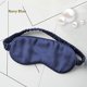 thumbnail image 4 of Antifaz para dormir Antifaz de seda para ojos (azul oscuro), antifaz para ojos de seda natural pura de morera para dormir cómodo con los ojos vendados sombreado suave para mujeres/hombres/adultos oso de fresa  Electrónica, 4 of 5
