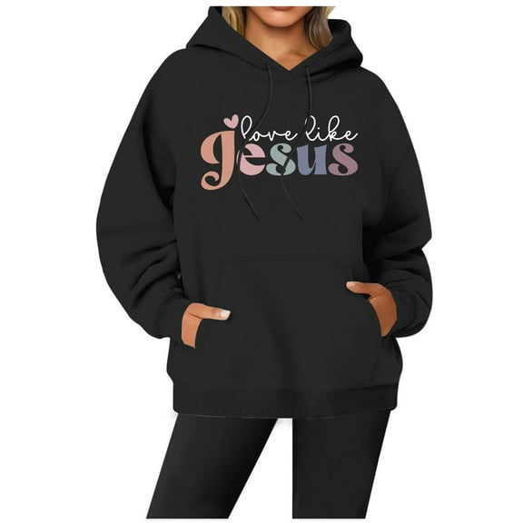 Hoodies for Women Christian Sweatshirts Graphic Hoodie Oversized Hoodie for Women Pullover Women Fall Outfits Street Style Clothes