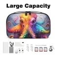 thumbnail image 3 of Octopus Digital Storage Bag Pouch, Hard Drive Bag, Laptop Cord Organizer, Cable Organizer, Oxford Fabric Waterproof Electronics Travel Case - 5.9x9.44x3.14 in., 3 of 6