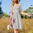 thumbnail image 3 of Japanese Cherry Blossoms Large Sleeveless Dress Woman clothing, 3 of 7