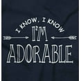 thumbnail image 2 of I Know I'm Adorable Charming Cute Youth T Shirt Tee Girls Infant Toddler Brisco Brands 5T, 2 of 6