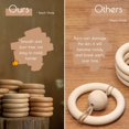 thumbnail image 3 of ilauke Unfinished Wood Ring, 10 Pcs Beech Wooden Rings Sturdy and Smooth Wood Rings for Crafts, Macrame Plant Hangers(70MM), 3 of 7