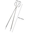 thumbnail image 2 of YSNOOWE 2Ud Pinzas Para De Metal Negro Para Barbacoa Y Hogar Con Durabilidad Y Uso Práctico, 2 of 8