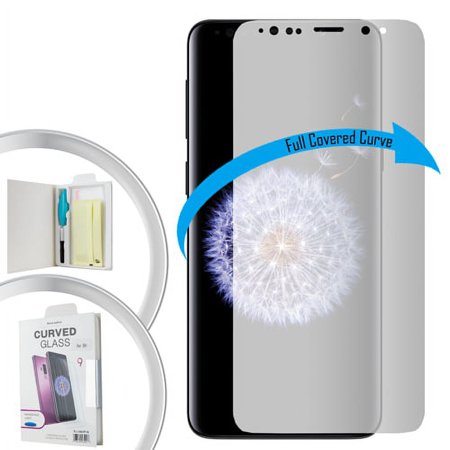 For Samsung Galaxy S9 Curve Liquid Tempered Glass Clear