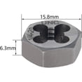 thumbnail image 3 of HUGFEGWE Hex Rethreading Die, UNC 1/4-20 Carbon Steel Thread Die, Hex Rethreading Die Machine Thread Die, Hexagon Taper Pipe, 1 Pcs CJB91-22825, 3 of 7