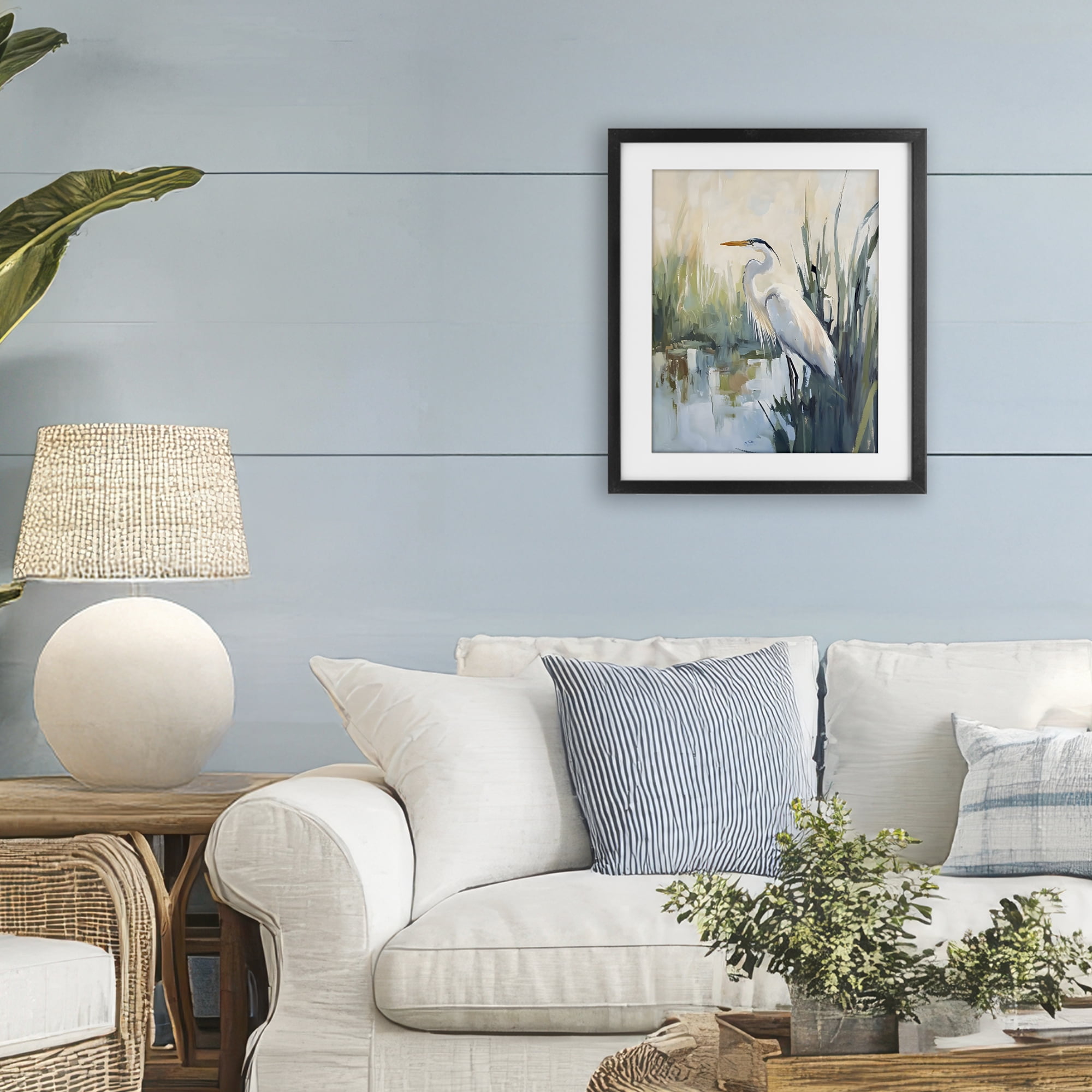 Stupell Industries King Of The Marsh Black Framed Print Under Glass, design by Creative Studio