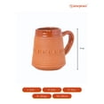 thumbnail image 6 of Sowpeace Brown Terracotta Traditional Coffee mugs Mug15 oz Pack of 1, 6 of 6