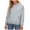 Gray, variant on Ltctricy Hoodies for Women Soft Casual Long Sleeve Embroidered Hooded Sweatshirts Pullover Sweater Tops with Pockets(Pink,Small)