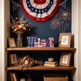 thumbnail image 5 of Nkmbld 4th of July Table Wooden Ornaments Patriotic Tiered Tray Decor Farmhouse Wooden Block Signs for Tabletop Decor Home Kitchen Office Desk Shelf, 5 of 8